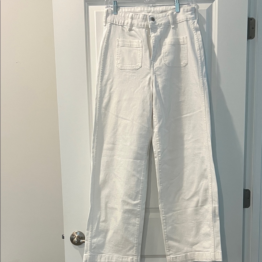 Old Navy Extra High-Rise White Pants